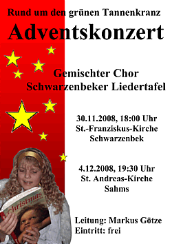 Plakat Adventskonzert 2008