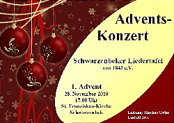 Plakat Adventskonzert 2010