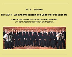 Plakat Weihnachtskonzert 2013