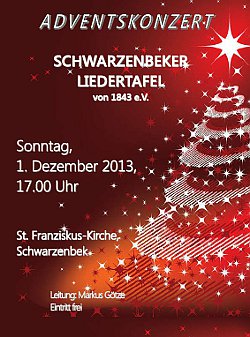 Plakat Adventskonzert 2013