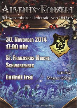 Plakat Adventskonzert 2014