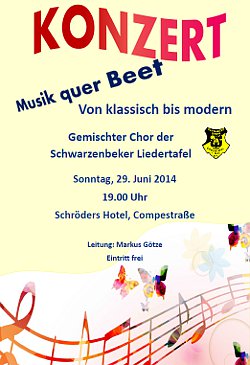 Plakat Sommerkonzert 2014