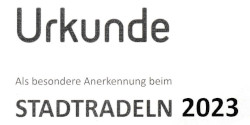 Urkunden Stadtradeln 2023